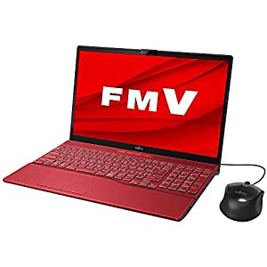富士通 FMV LIFEBOOK AH43/E1（ガーネットレッド）- 15.6型ノートパソコン［AMD Ryzen 3 / メモリ 8GB / SSD 256GB / DVDドライ