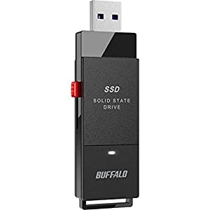 (中古品)バッファロー SSD 外付け 500GB 超小型 コンパクト ポータブル PS5/PS4対応(メーカー動作確認済) USB3.2Gen1 ブラック SSD-PUT500U3-B/N/バッファ