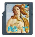 miniSDメモリカード 1GB 世界の名画 ヴィーナスの誕生(中古品)