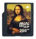 miniSDメモリカード 256MB 世界の名画 モナリザ(中古品)