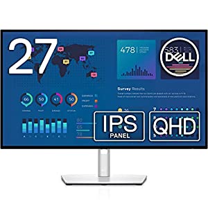 (中古品)Dell U2722D 27インチ モニター (3年間無輝点交換保証/QHD/IPS非光沢/DP・HDMI/縦横回転・高さ調整/Rec.709 100%)/Dell//