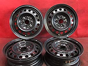 (中古品)スチール ホイール 4本 三菱 コルト コルトプラス 純正 14×5.5J 4穴100 +46 ハブ径56 e Kカスタム B11W ランサー 6 CB系◆4377H(N6) 【14インチ 