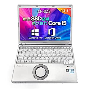 【中古パソコン】国産大手メーカー CF-SZ5 シリーズ第六世代Core i5 6300U 2.4GHz 【MS Office搭載】【Win 10搭載】32GBUSB メ