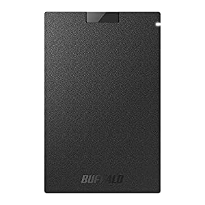 (中古品)バッファロー SSD 外付け 1.0TB USB3.2Gen1 ポータブル コンパクト PS5/PS4対応(メーカー動作確認済) ブラック SSD-PG1.0U3-BC/N/バッファロー//