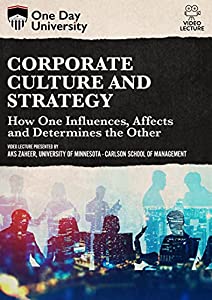One Day University: Corporate Culture and Strategy: How One Influences, Affects and Determines the Other [DVD](中古品)