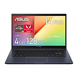 (中古品)ASUS ノートパソコン M413DA ( 14インチ / AMD Ryzen 3 3250U /4GB, 128GB/ Radeon グラフィックス / 1,920×1,080(フルHD)