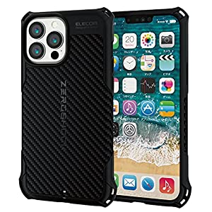 (中古品)エレコム i Phone 13 Pro Max ケース ZEROSHOCK ソフトケース 衝撃吸収/MIL規格取得 ブラック PMWA21DZEROGBK/エレコム//