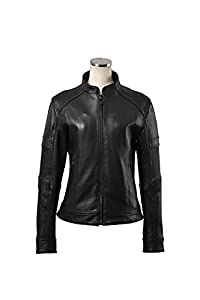 (中古品)Rosso Style Lab(ロッソスタイルラボ) バイク ジャケット ROSSO シングルライダースレザージャケット ブラック Lサイズ ROL-15/ロッソスタイルラボ(Rosso S