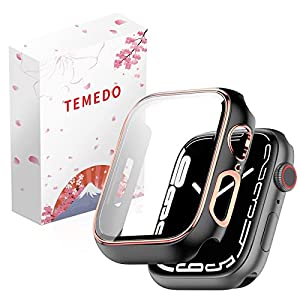 【2021改良ケース】TEMEDO Apple Watch 用ケース 45mm 44mm 41mm 40mm 対応 Apple Watch 保護ケース 全面保護 二重構造 防滴 防